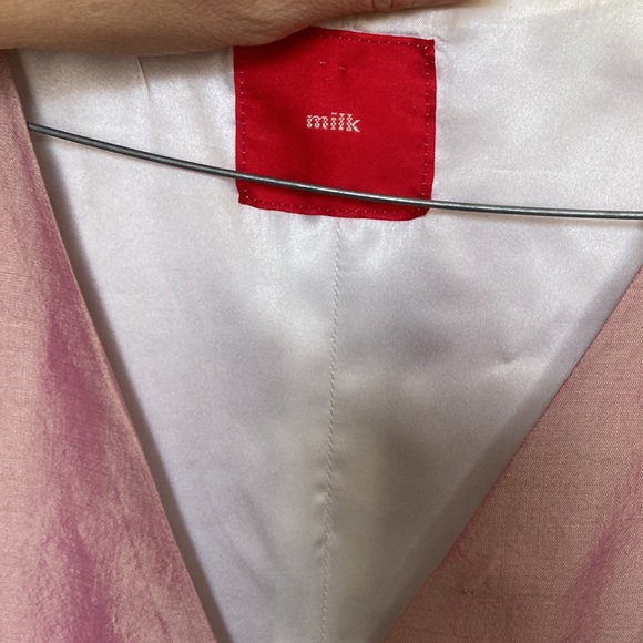 vintage milk pink silk dress (with flower bead detailing!!), size 10 womens - Picture 3 of 4